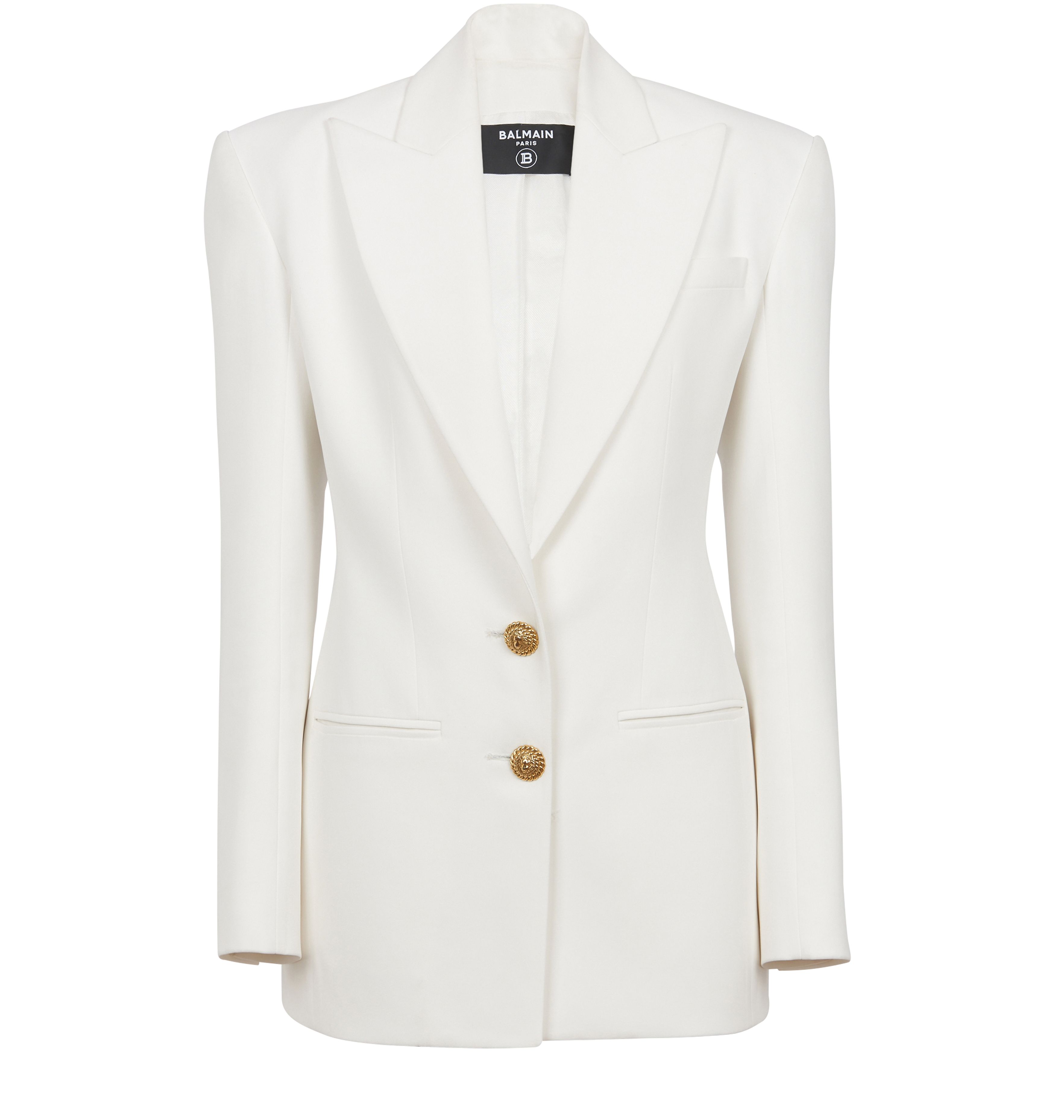 Balmain 2-Button Crepe Jacket