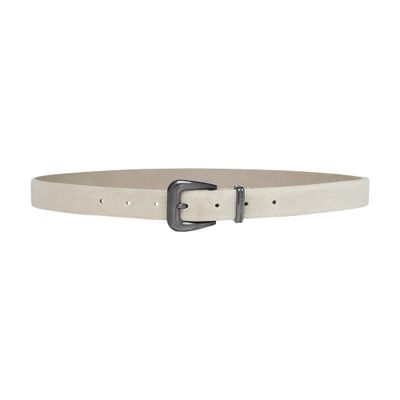 Brunello Cucinelli Suede calfskin belt