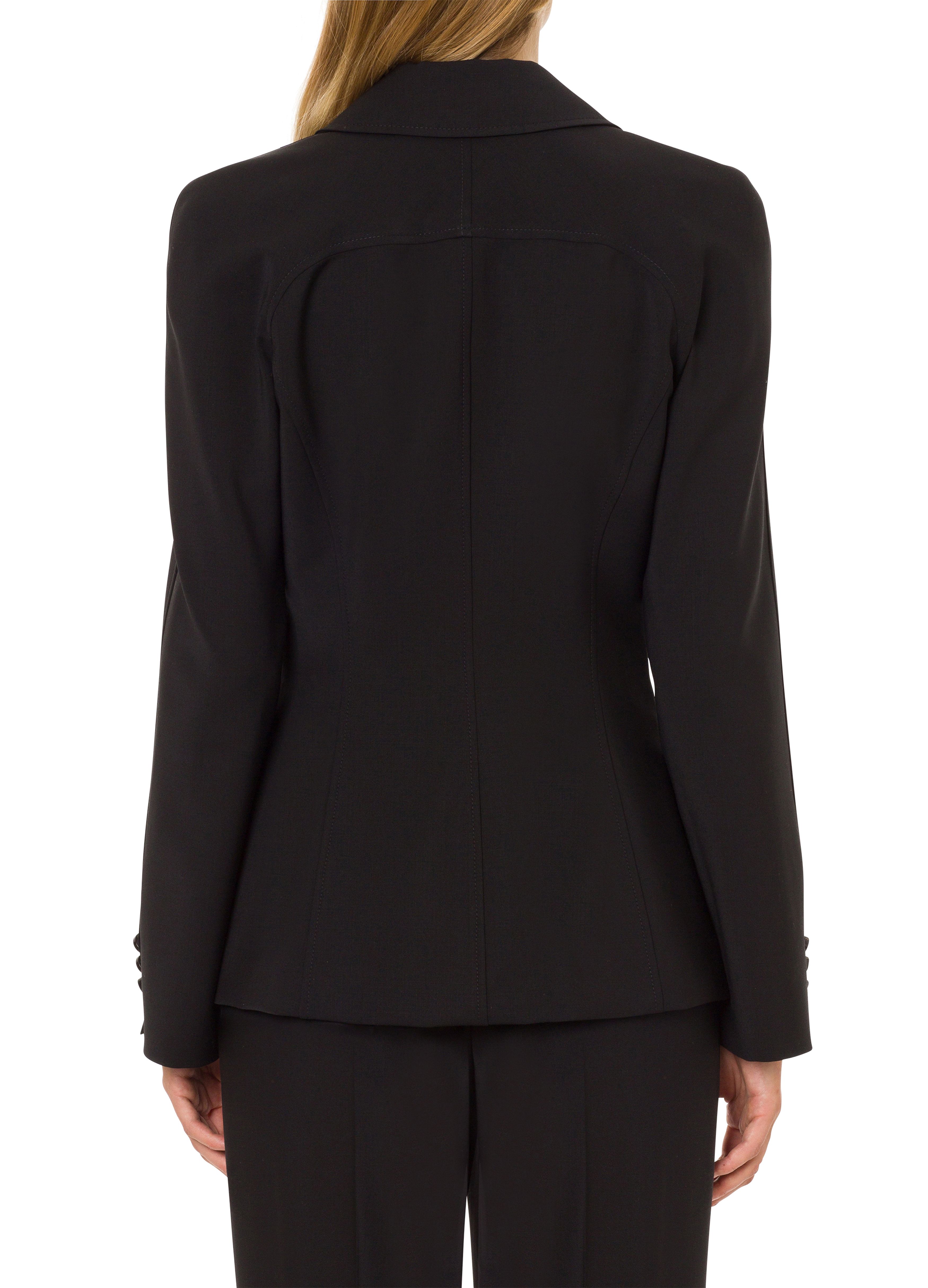 Alberta Ferretti Stretch wool jacket with AF buttons