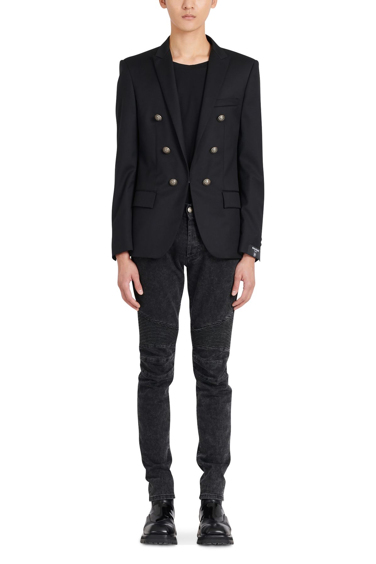 Balmain Double-breasted wool blazer