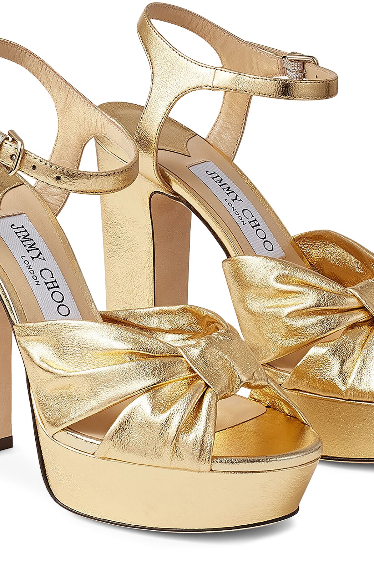 Jimmy Choo Heloise 120 leather platform sandals