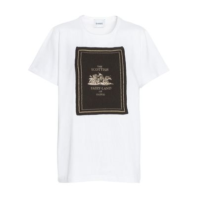 Barrie T-shirt with printed cashmere patch