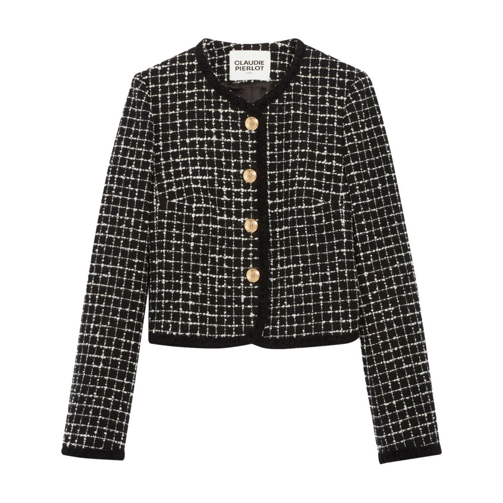  Two-tone tweed jacket