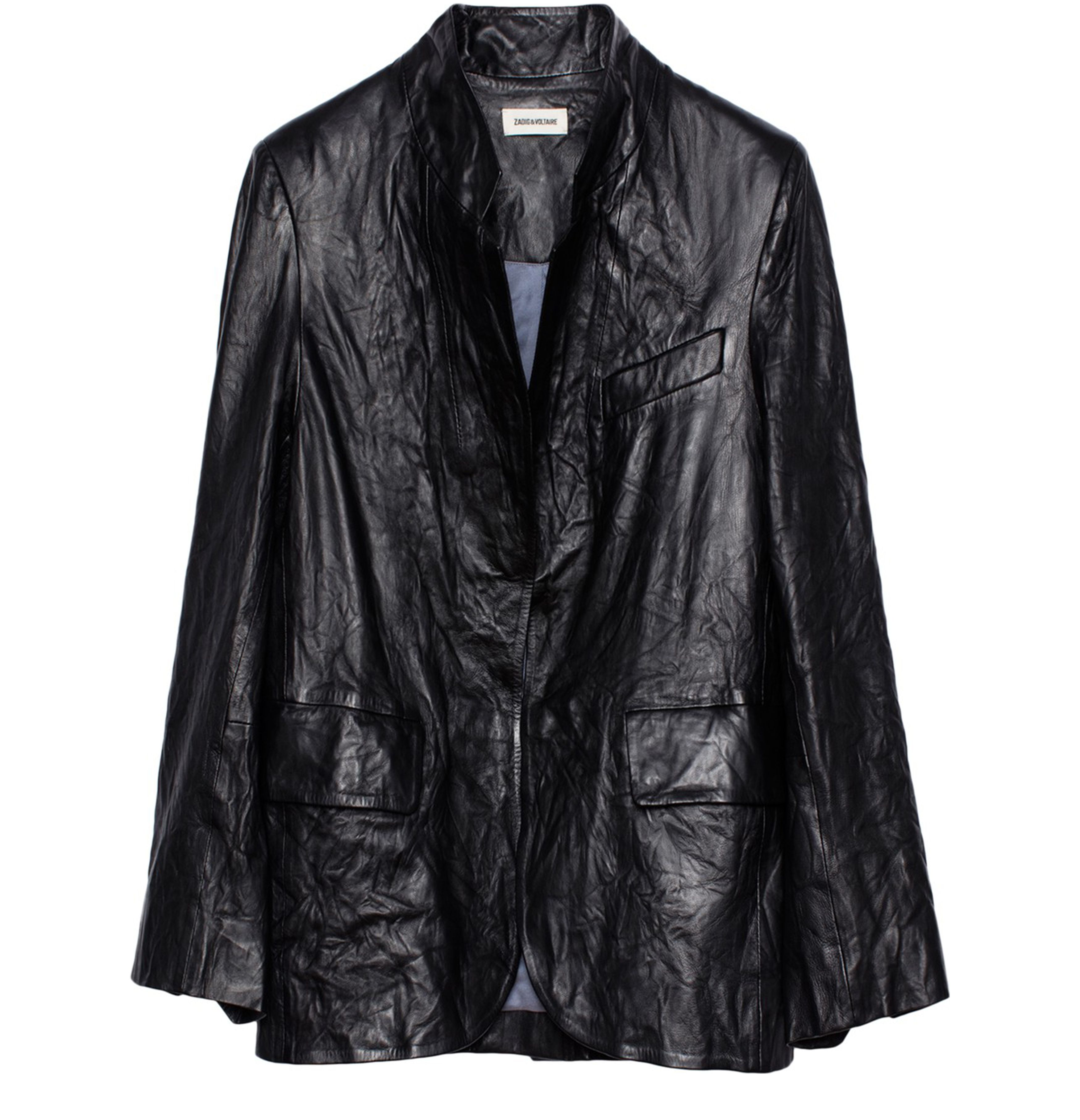 Zadig & Voltaire Verys Blazer Crinkled Leather