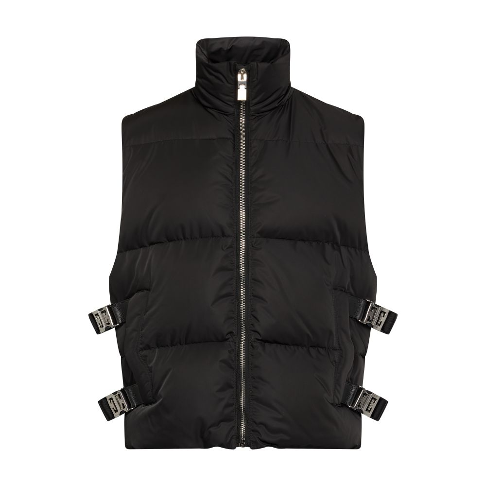 Givenchy Sleeveless puffer jacket with metallic details