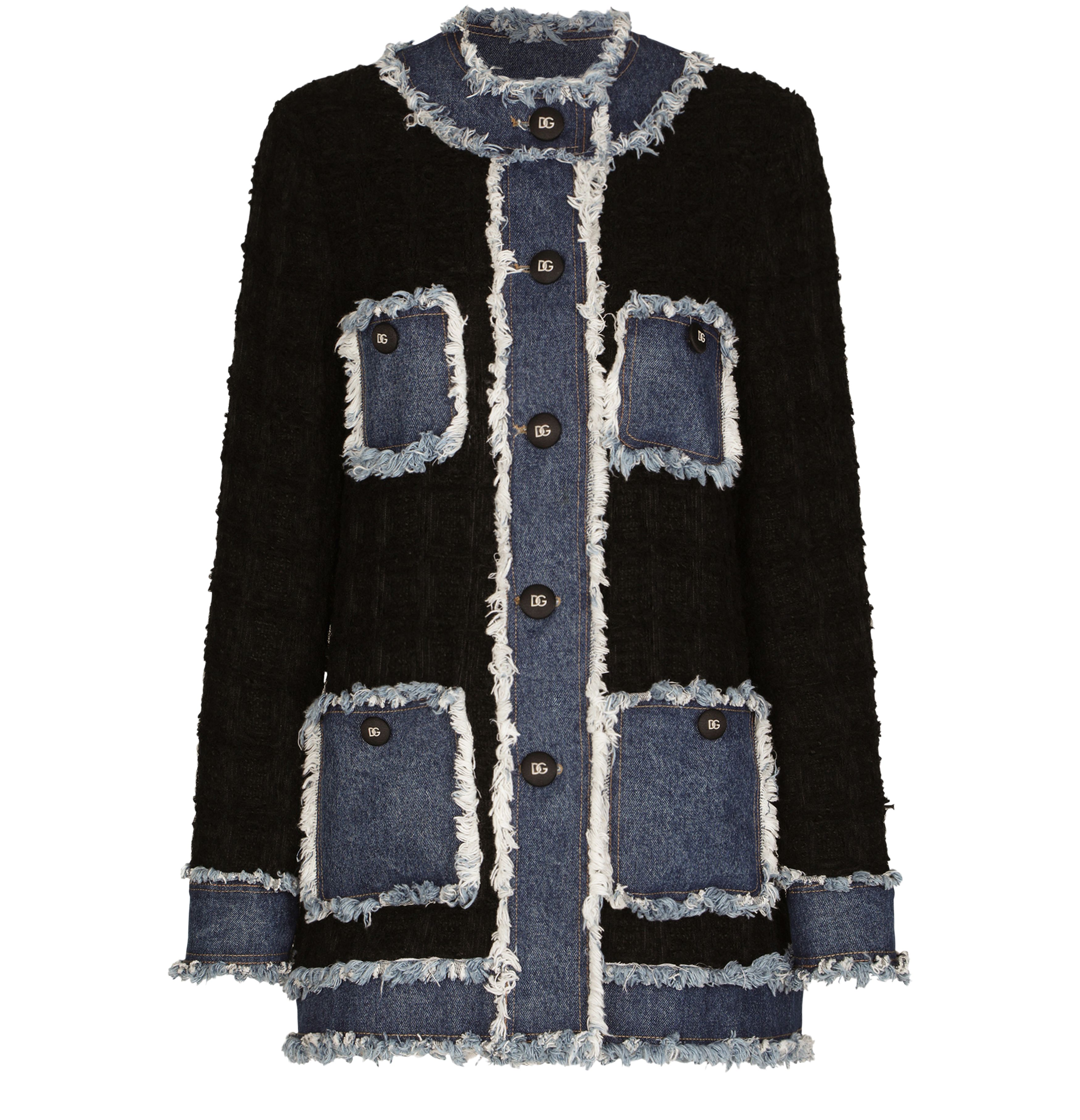 Dolce & Gabbana Tweed and denim jacket