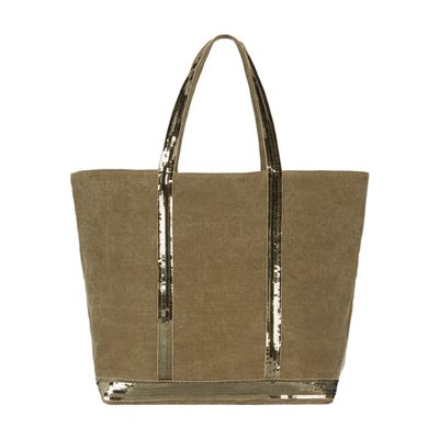  Linen L cabas tote