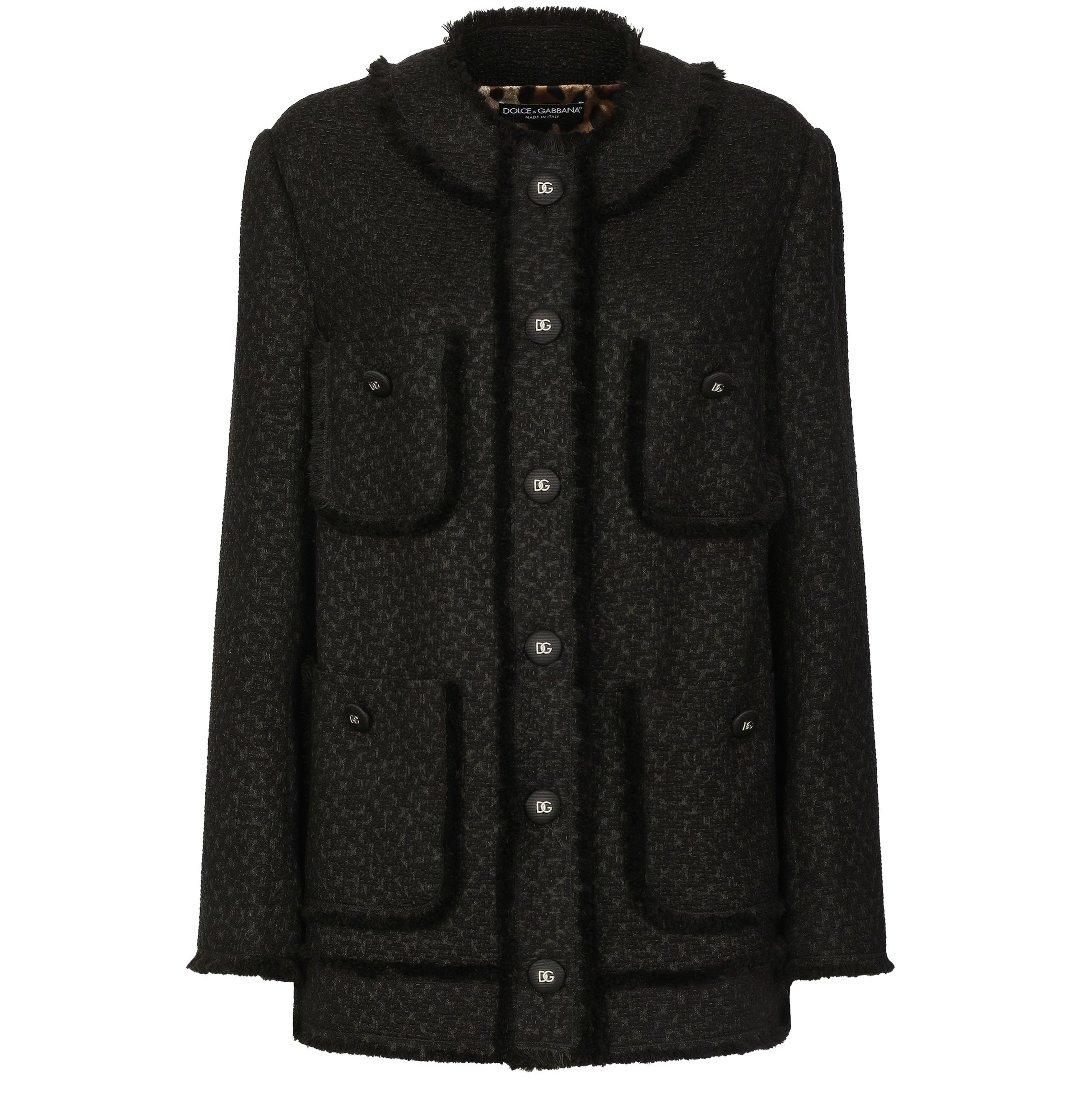 Dolce & Gabbana Single-breasted tweed jacket