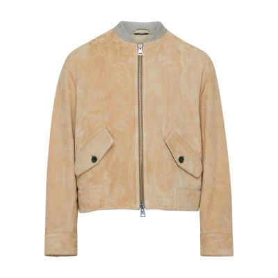 Ami Paris Suede bomber jacket