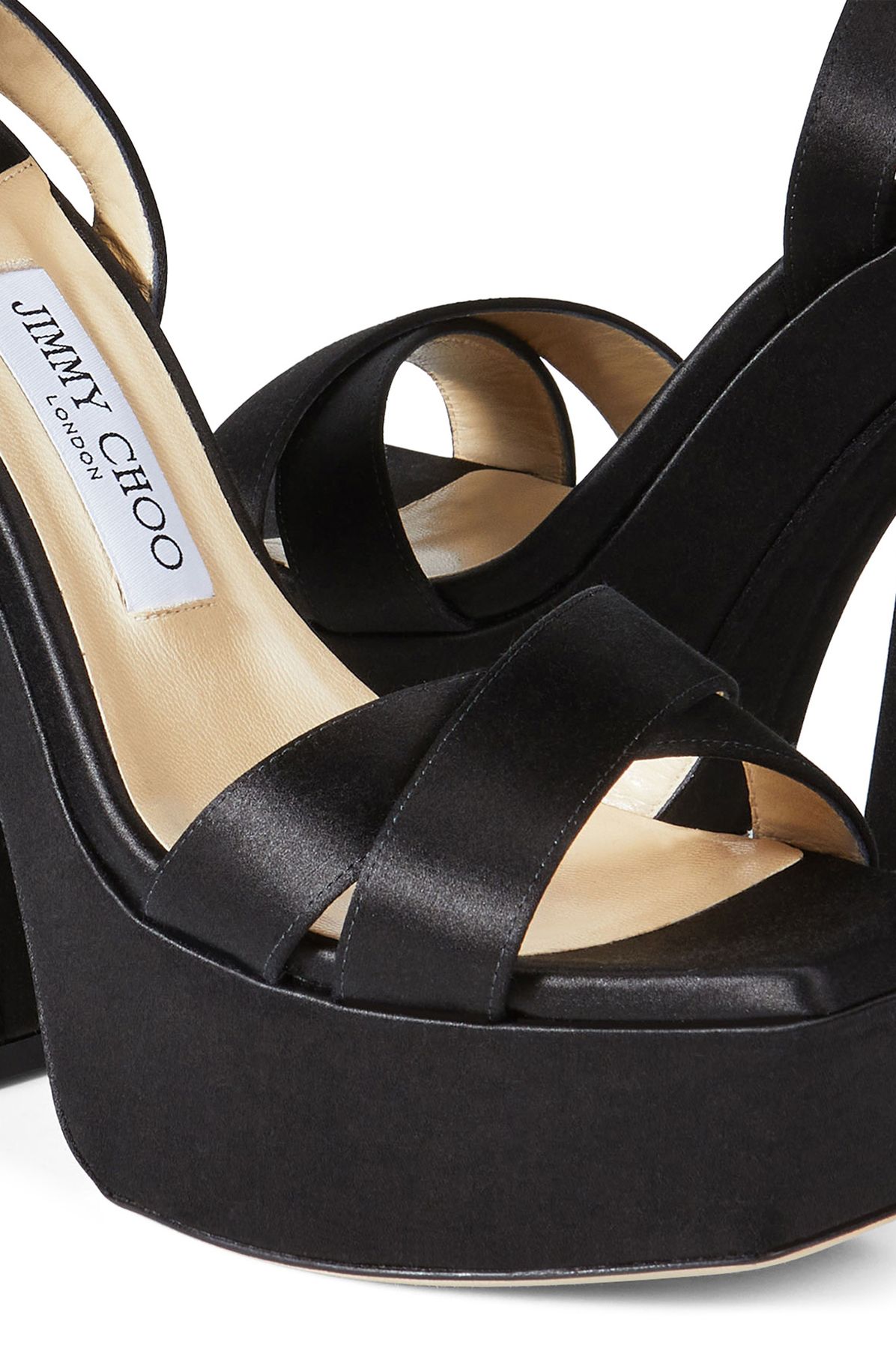 Jimmy Choo Gaia 140 satin sandals