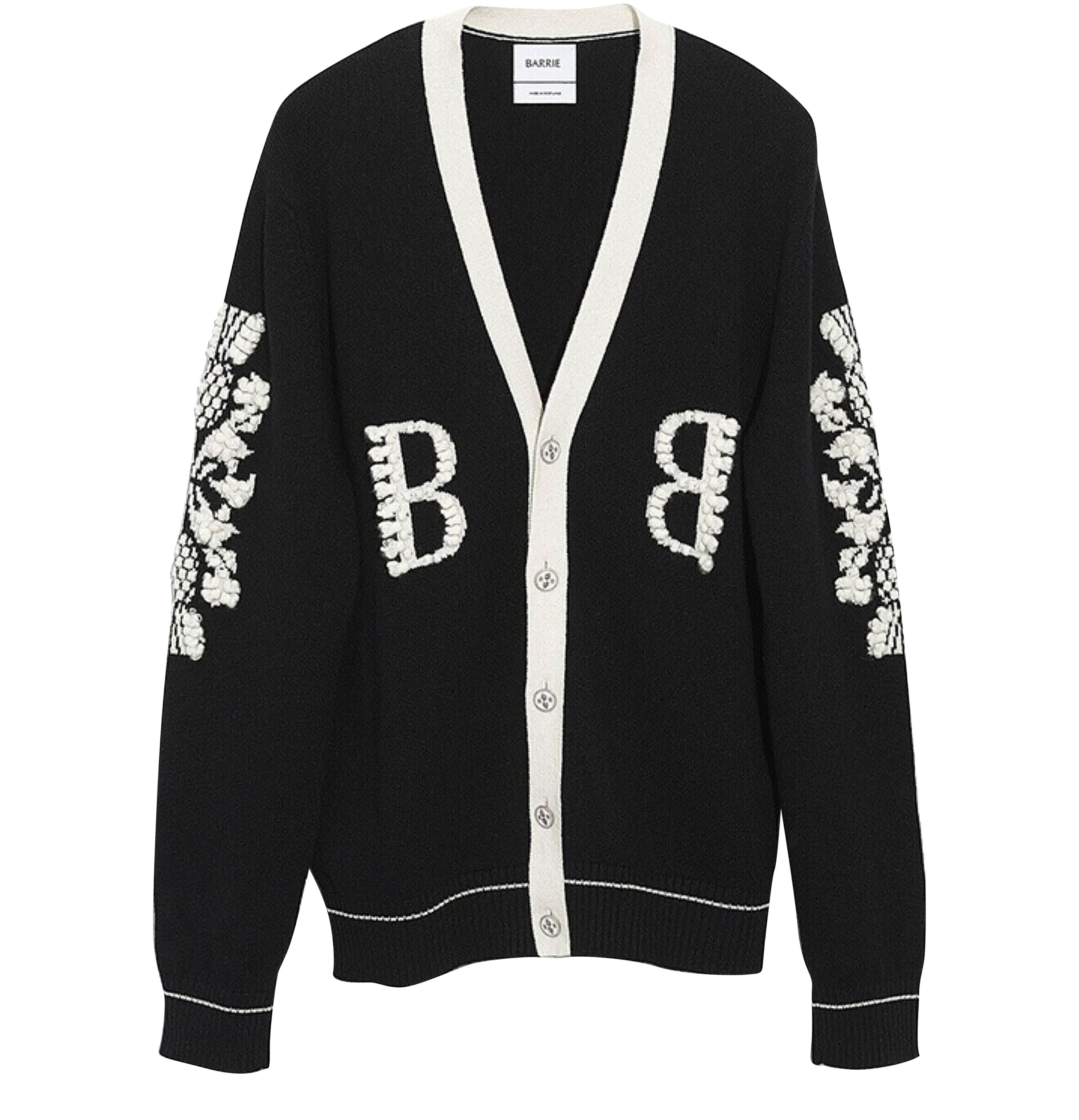 Barrie 3D logo V-neck cashmere cardigan