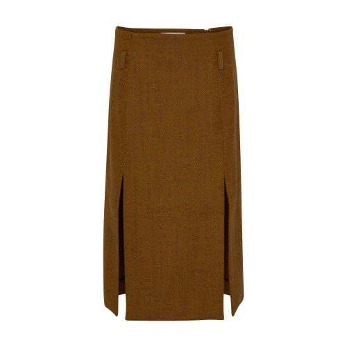 Victoria Beckham Double Layer Split Skirt