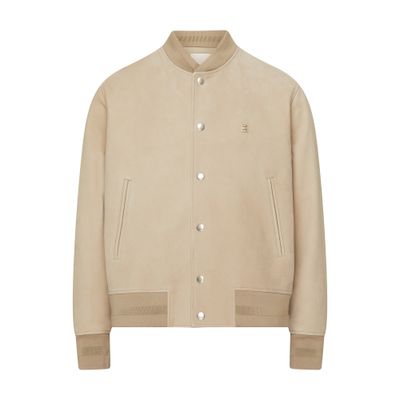 Givenchy Varsity jacket in grained calfskin with 4G detail