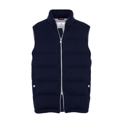 Brunello Cucinelli Sleeveless cashmere puffer jacket