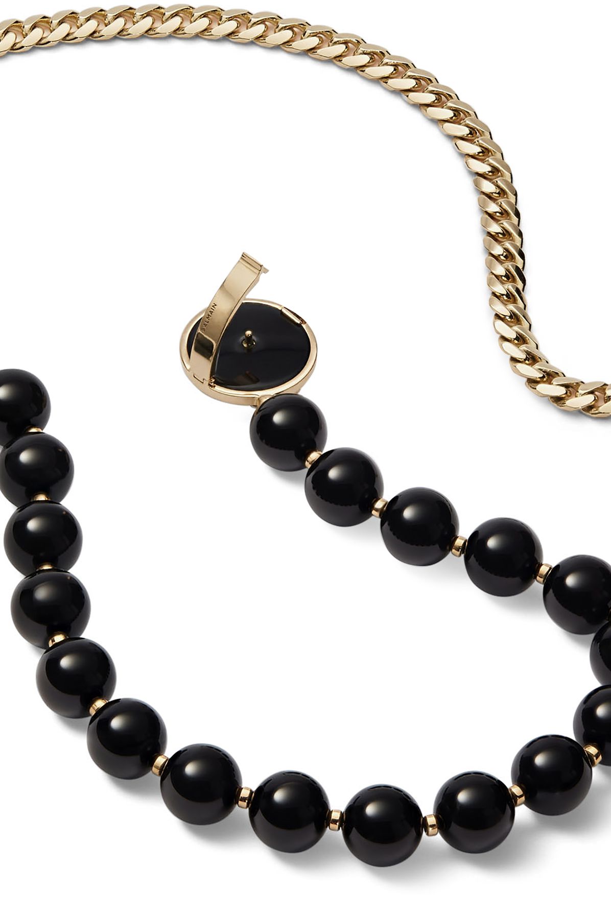 Balmain Beads Emblem necklace