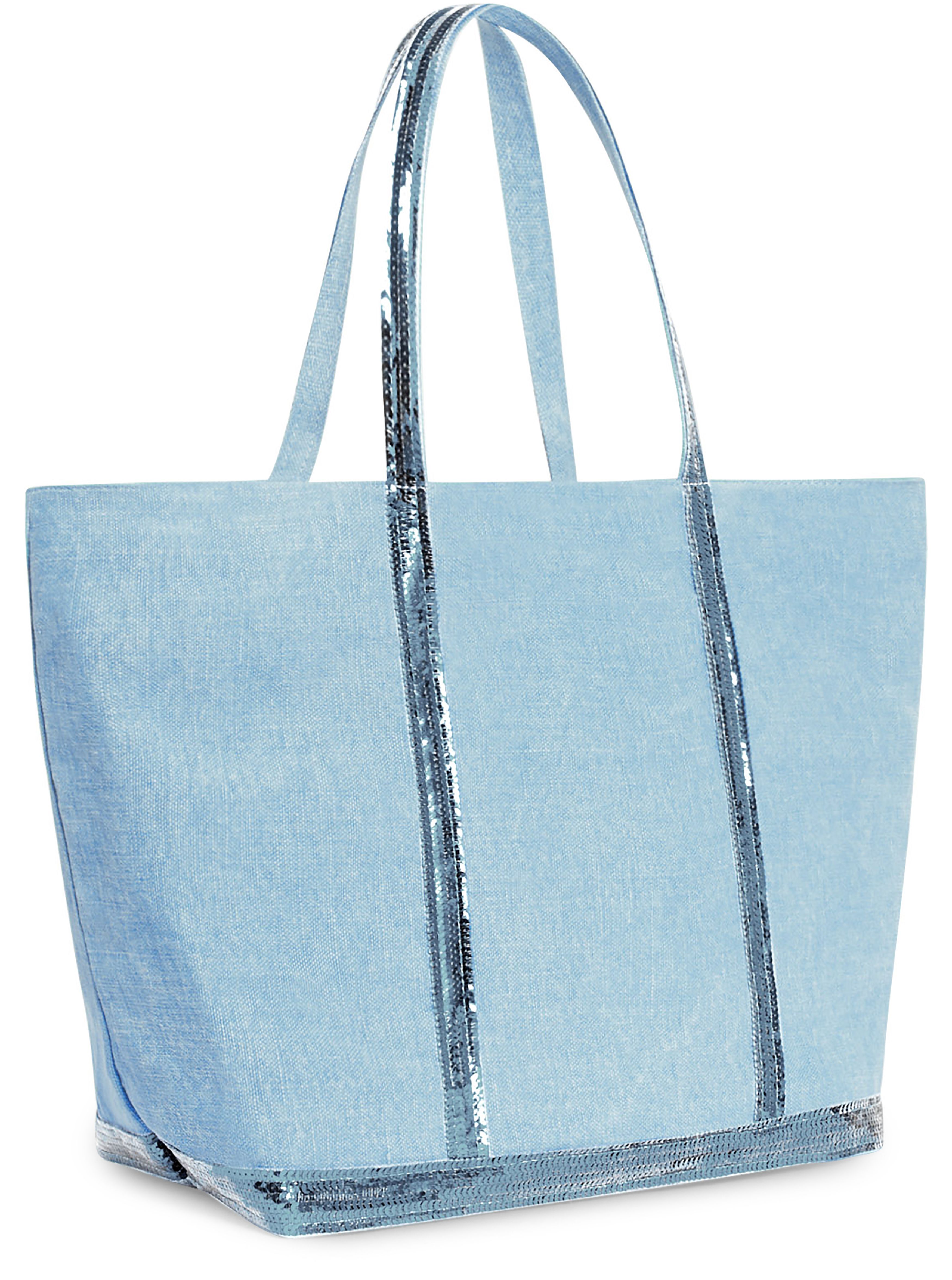  Linen L cabas tote