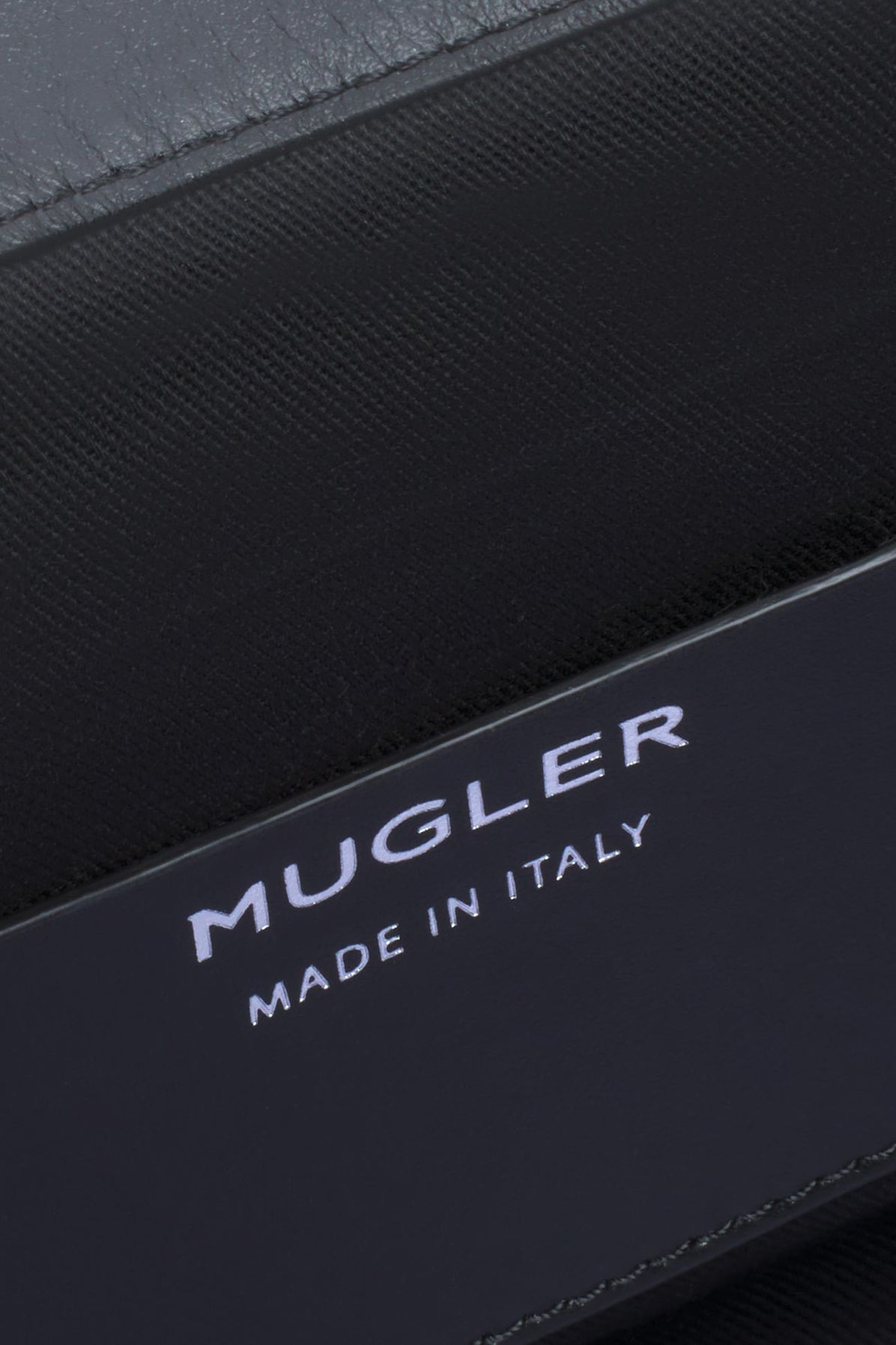 Mugler Embossed, worn-on-the-shoulder bag