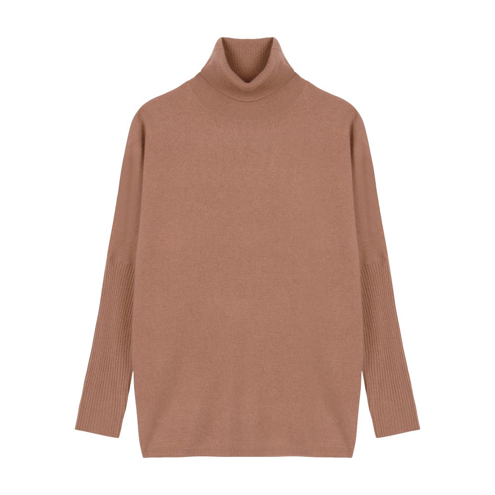  Margareth round neck cashmere poncho