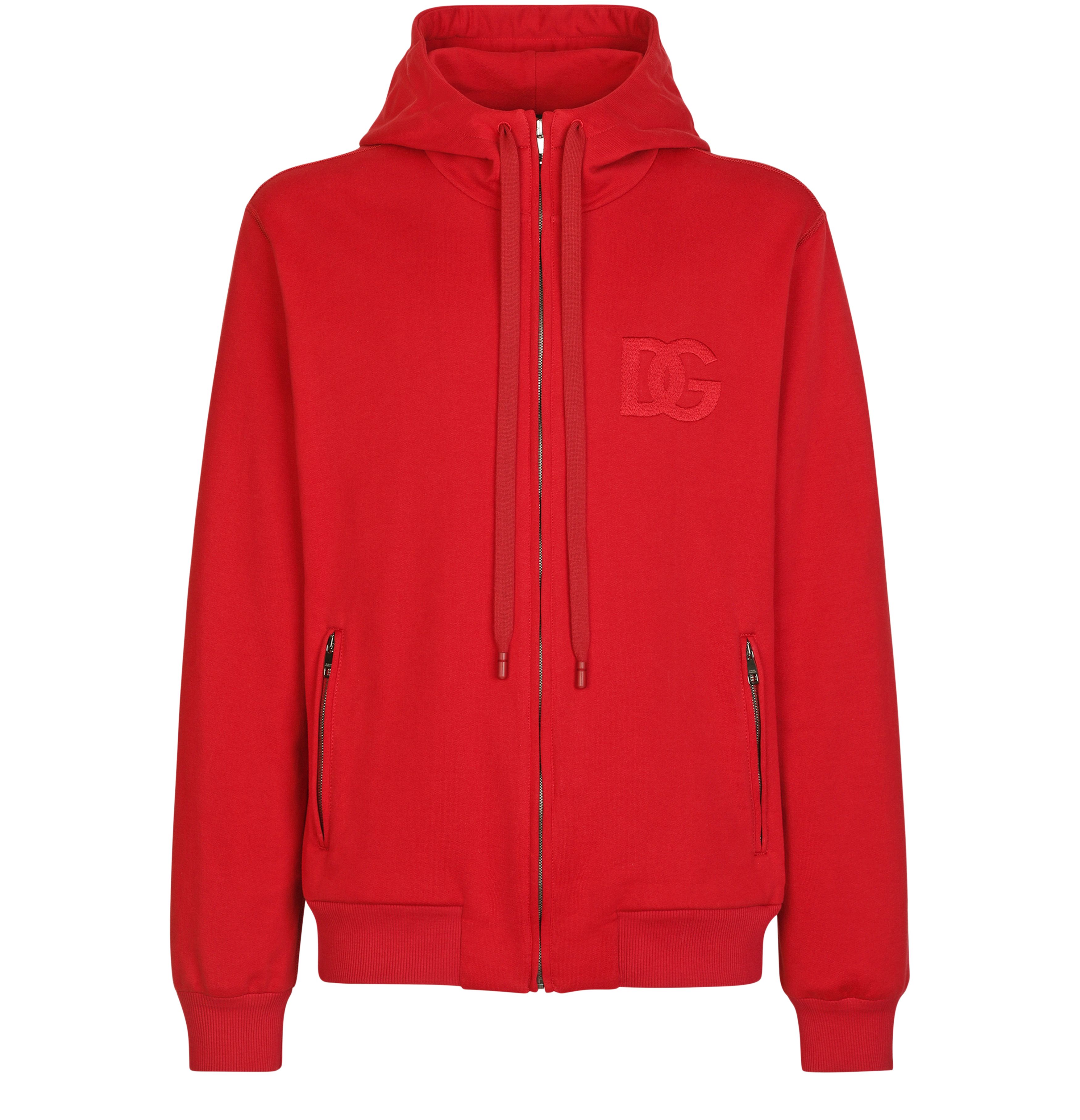 Dolce & Gabbana Zip-up hoodie with embroidery