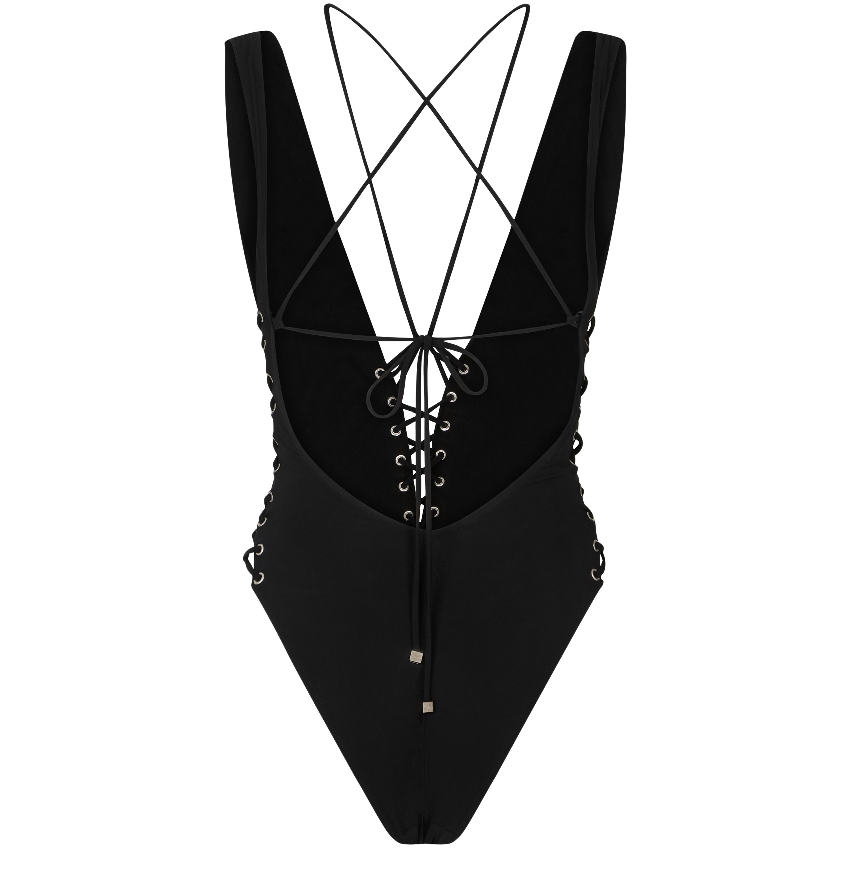 Dolce & Gabbana One-piece swimsuit with plunging neckline