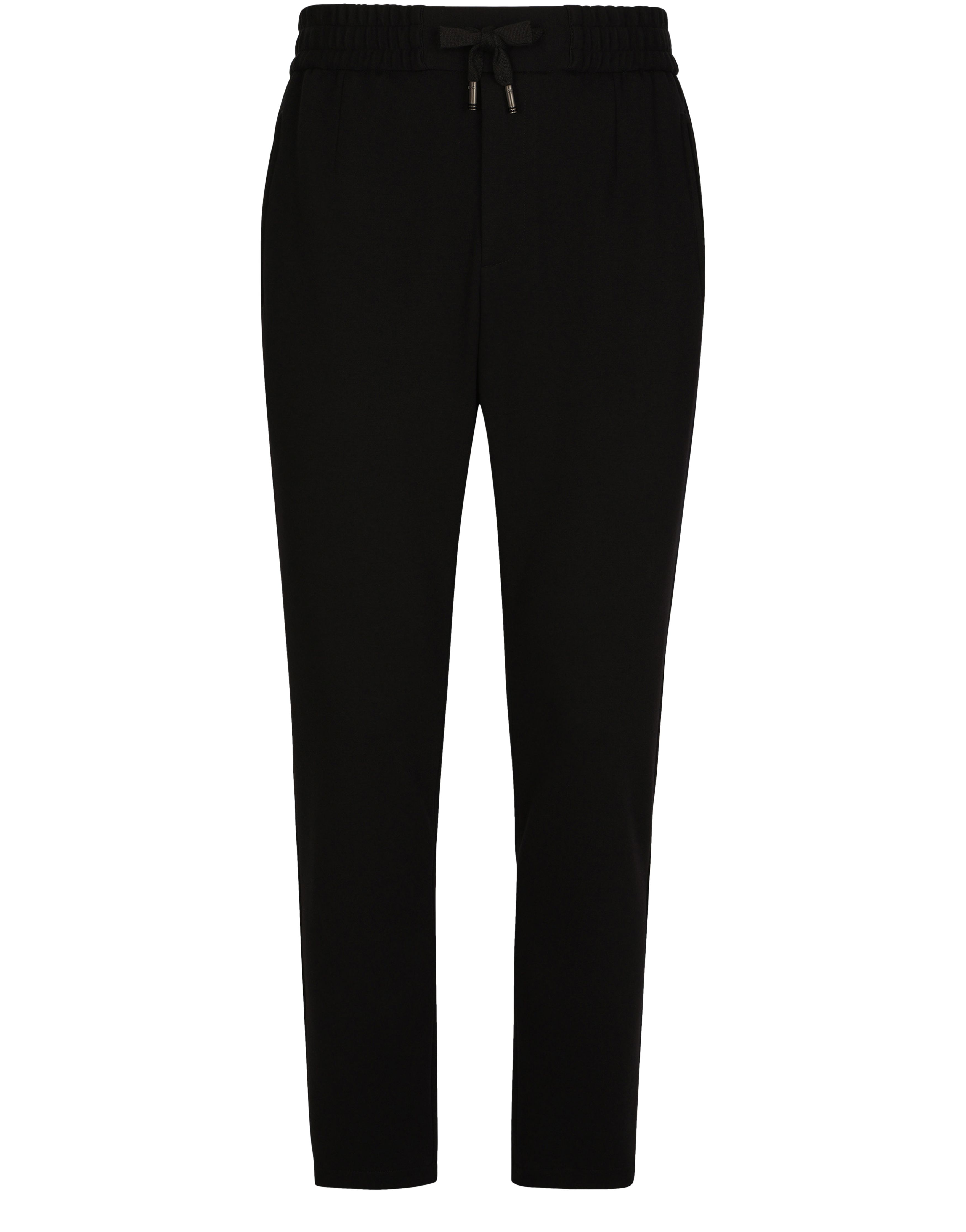 Dolce & Gabbana Jersey jogging pants with DG patch