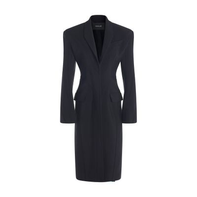 Mugler Long coat with broad shoulders