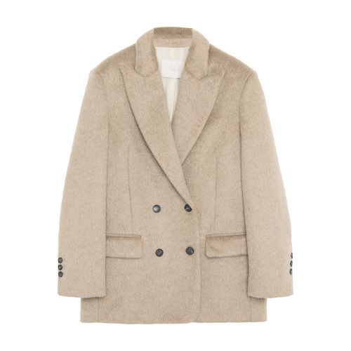  Long Hair Wool Jacket