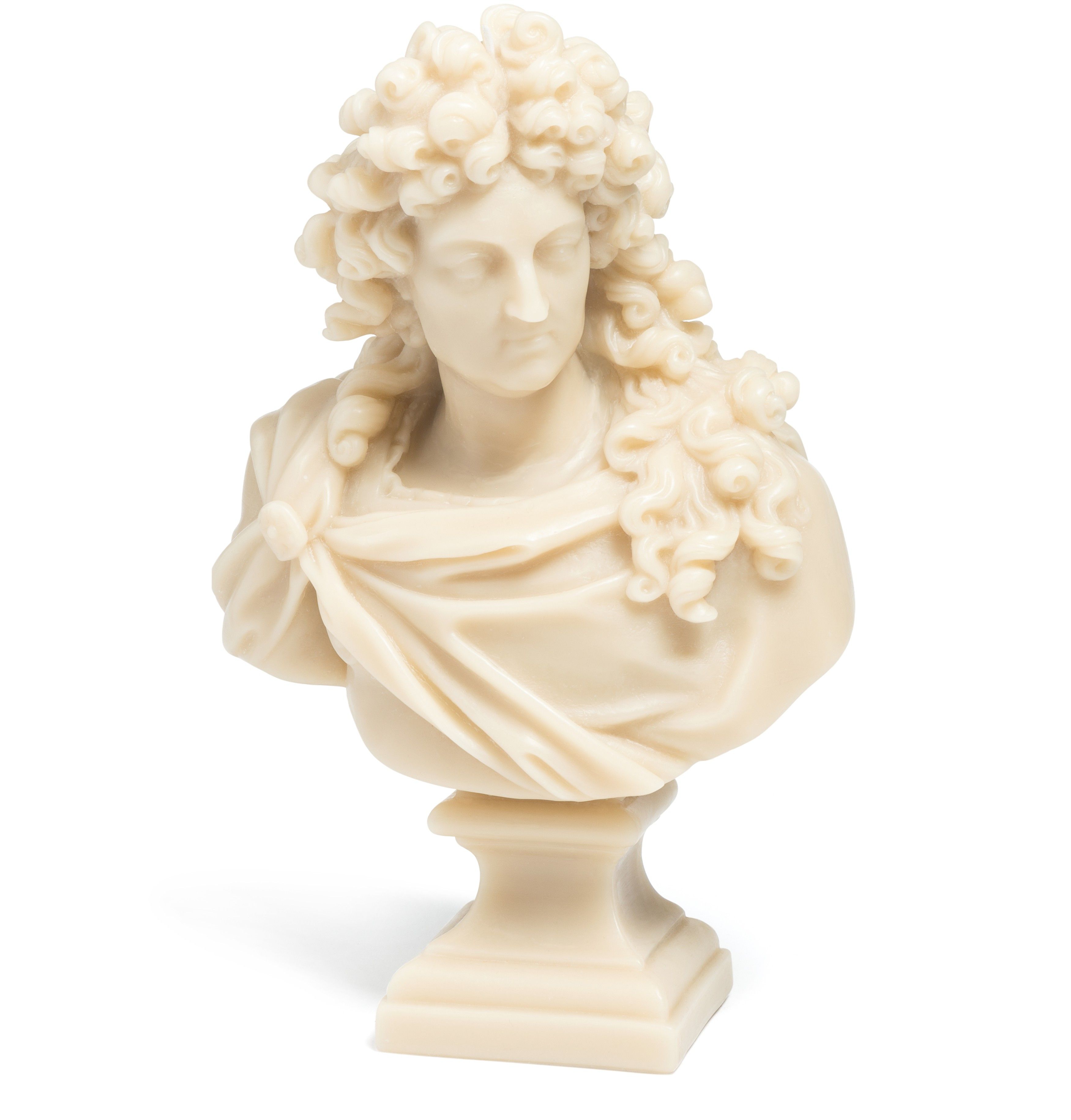 Trudon wax bust Louis XIV-stone
