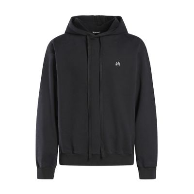 Ann Demeulemeester Christoffel standard hoody with holy embroidery