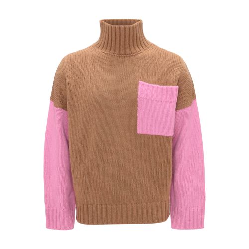  Patch Pocket Turtleneck Jumper