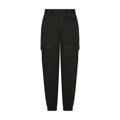 Dolce & Gabbana Garment-dyed cotton cargo pants