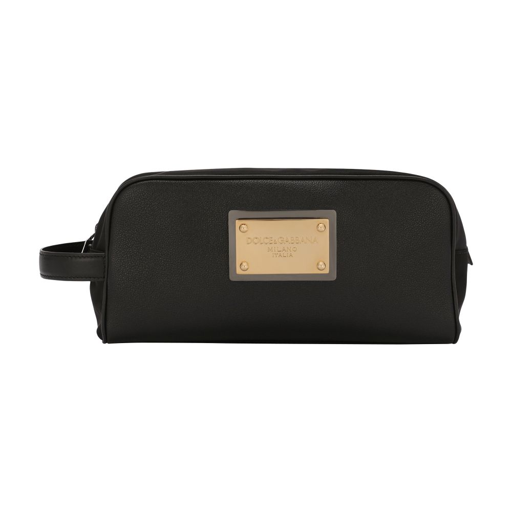 Dolce & Gabbana Nylon and calfskin toiletry bag