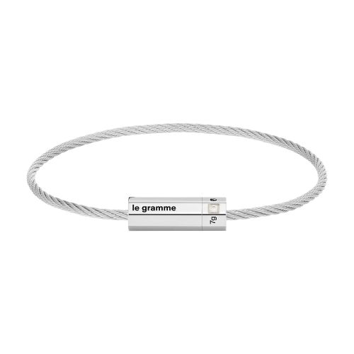  Polished Sterling silver octagon cable bracelet 1 diamond 7g