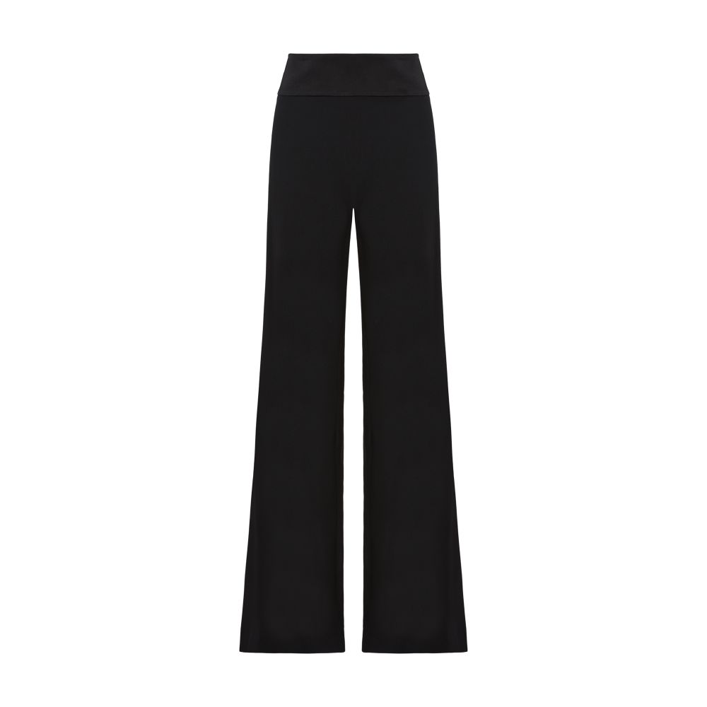  Wide Leg Crepe Trousers