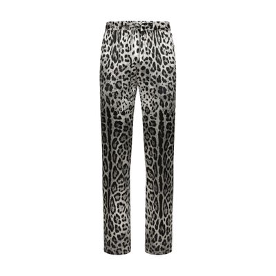 Dolce & Gabbana Leopard-print satin pants