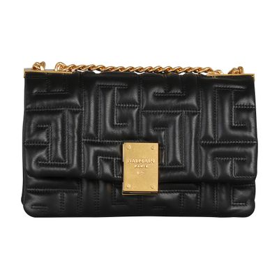 Balmain 1945 Soft medium bag in quilted leather