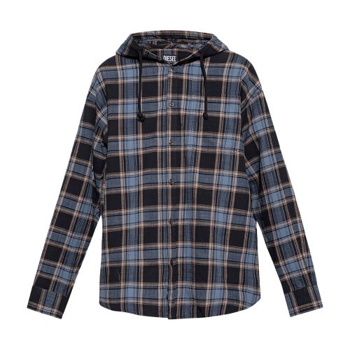 Diesel S-DEWNY checked shirt