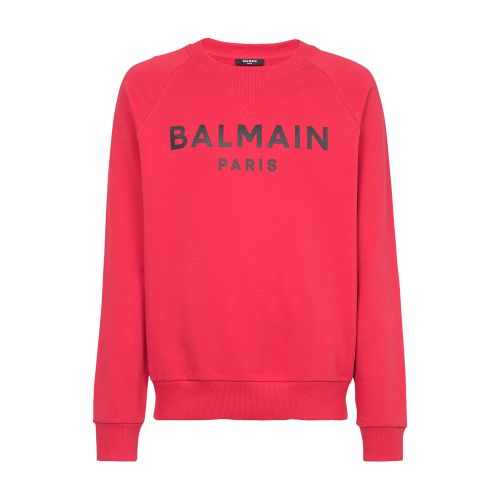 Balmain Cotton sweatshirt with logo print