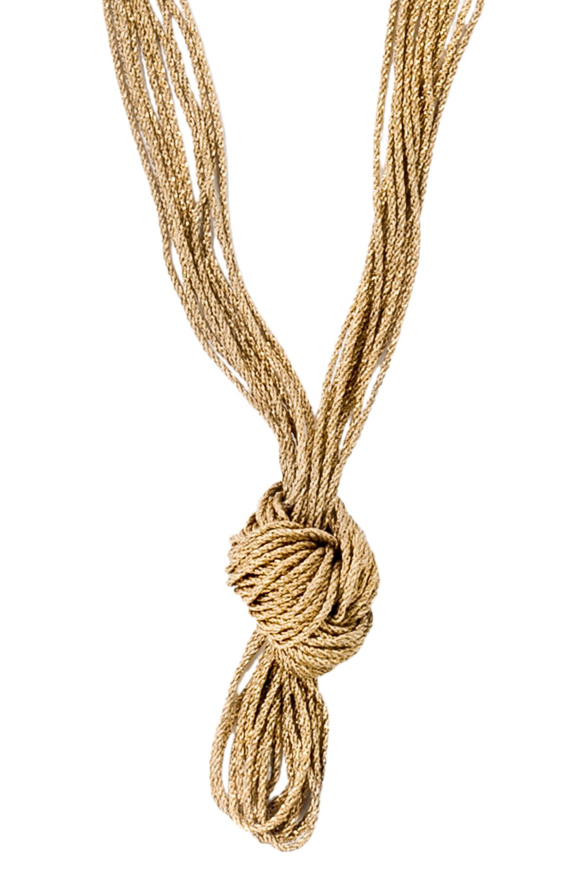  Miki knotted long necklace