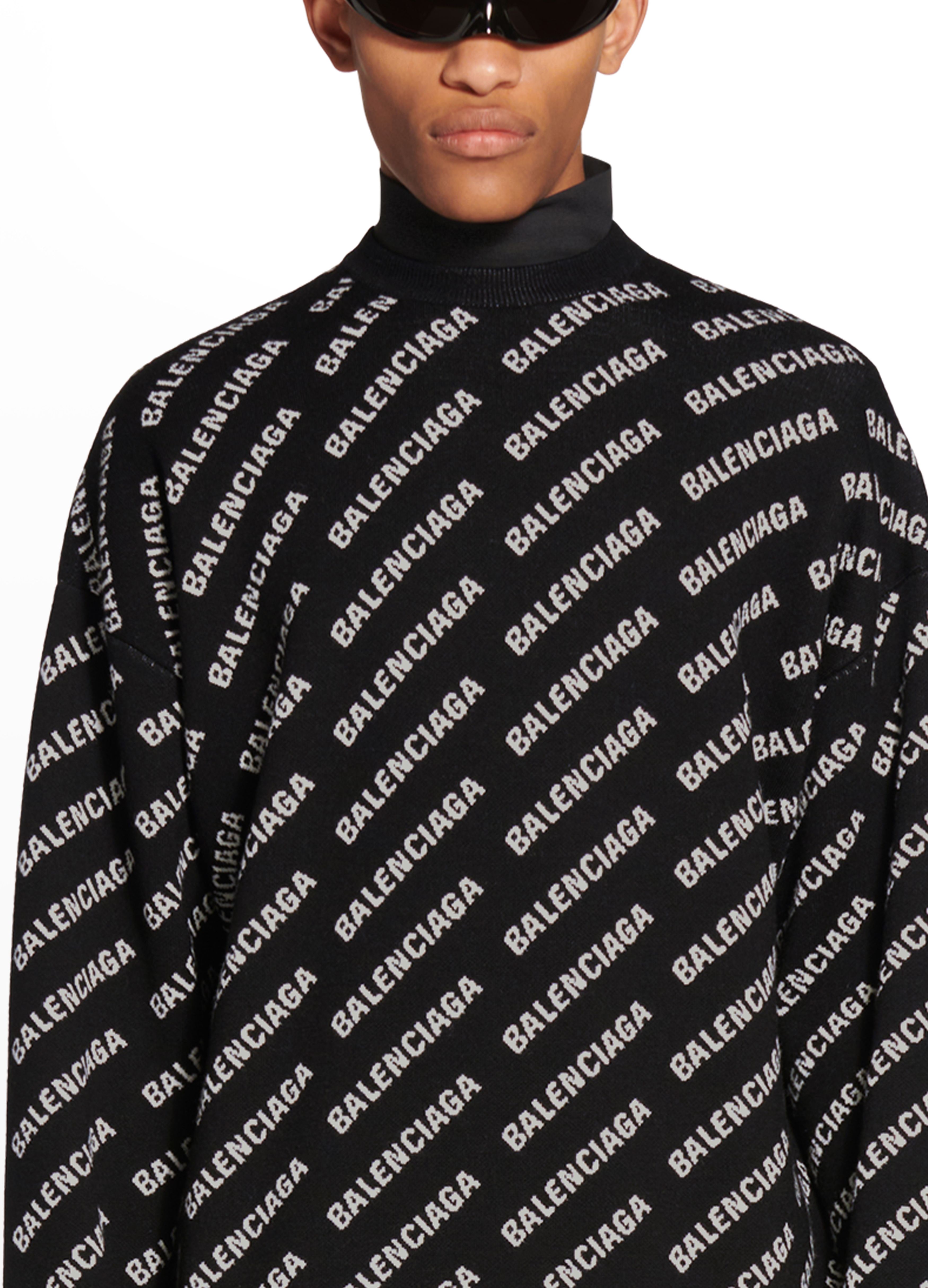 Balenciaga Mini allover logo sweater