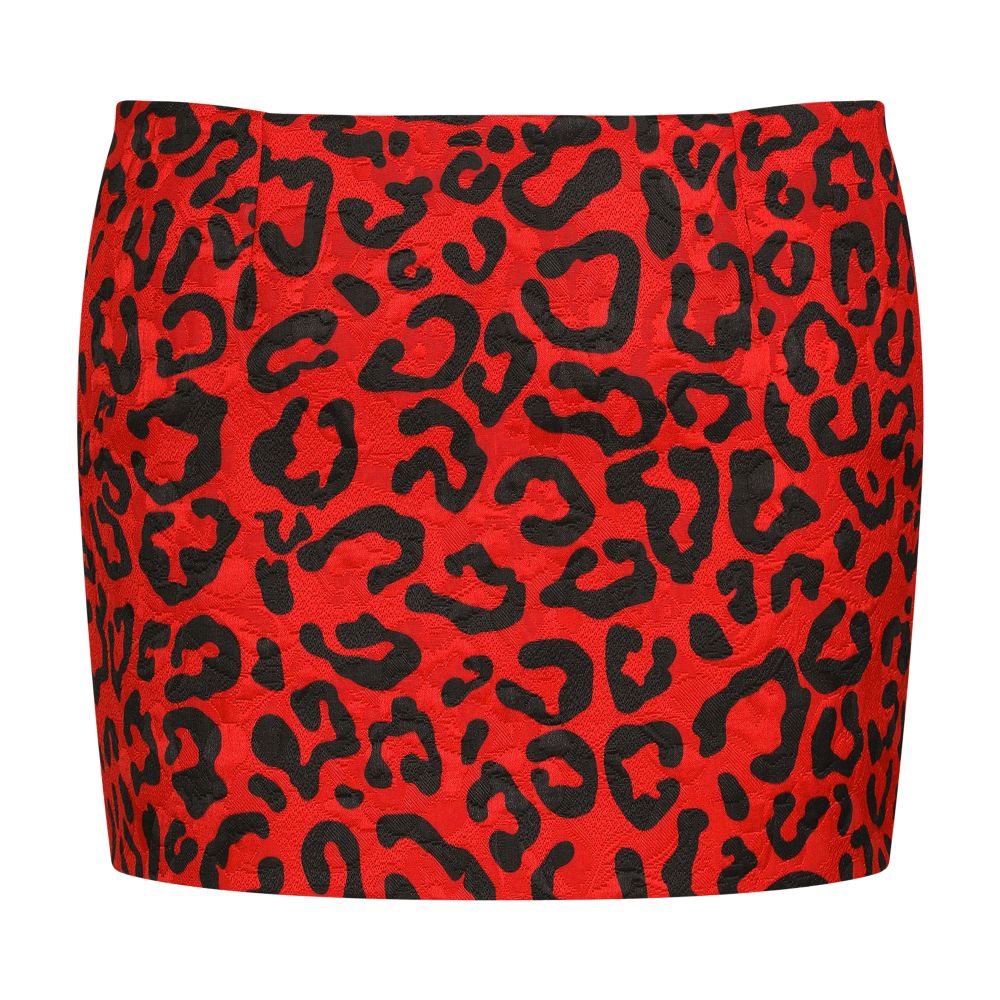 Dolce & Gabbana Leopard-print brocade miniskirt