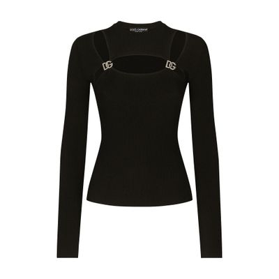 Dolce & Gabbana Ribbed viscose sweater