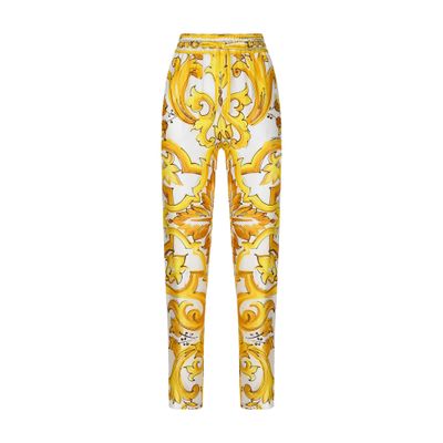 Dolce & Gabbana Silk twill pants