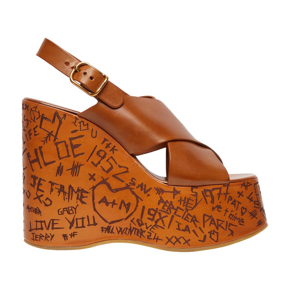 Chloé Maxime wedge sandals