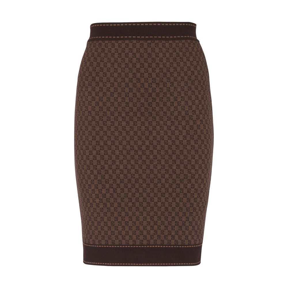 Balmain Mini Monogram Jacquard Skirt