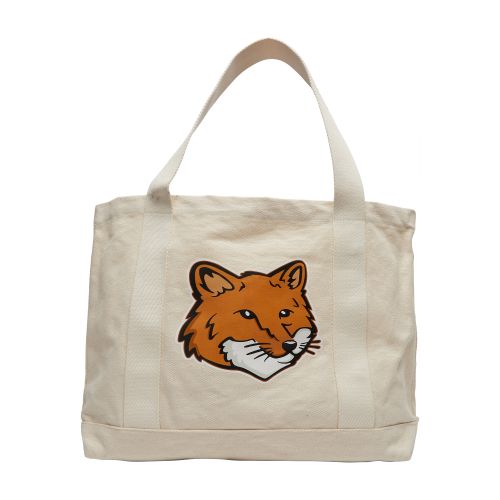 Maison Kitsuné Fox head tote bag