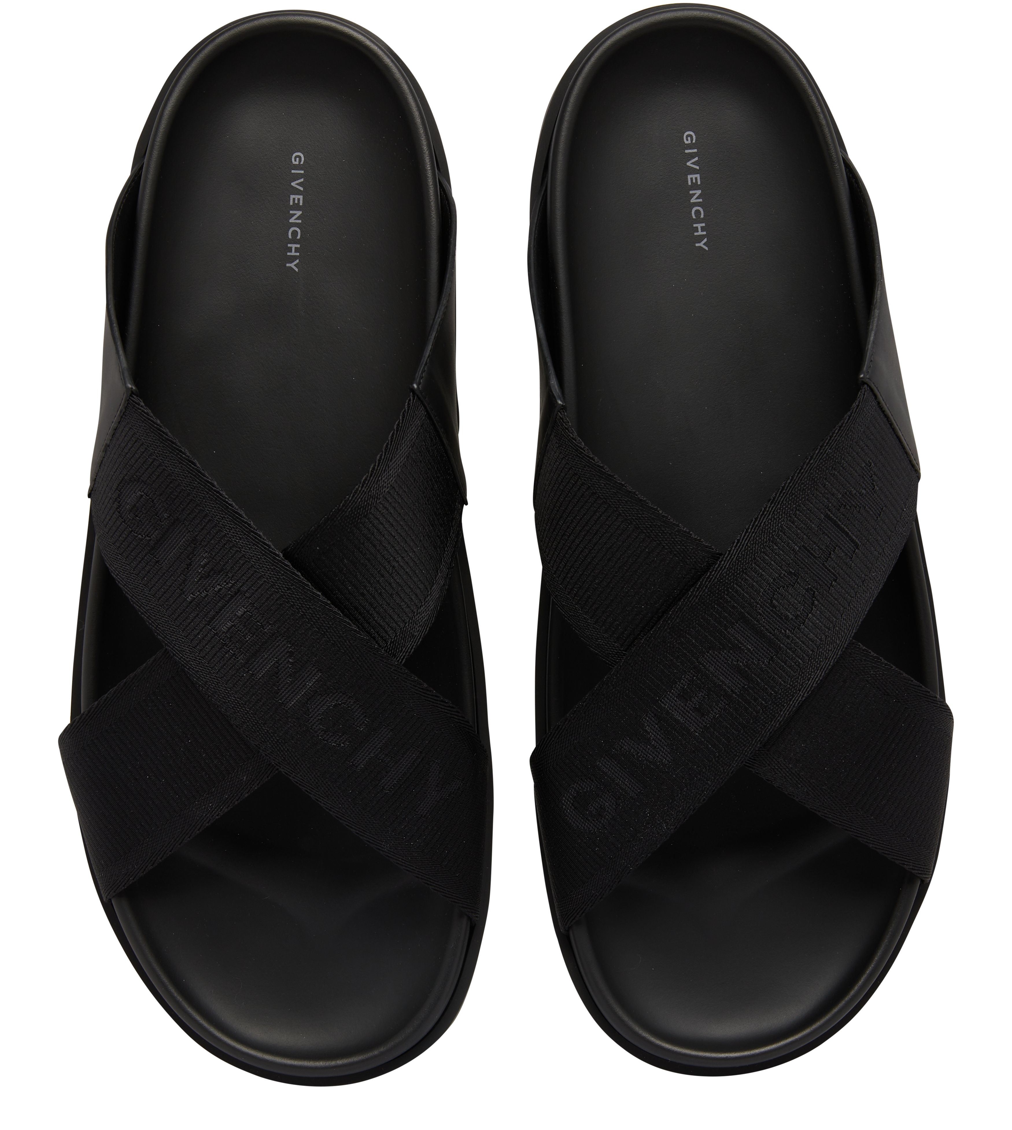 Givenchy G Flat sandals with crossed bands