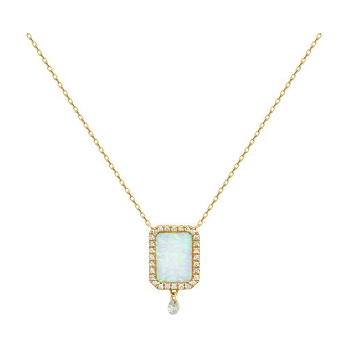 Persée Opal diamonds necklace