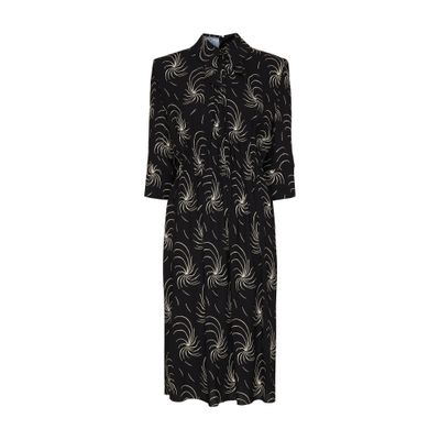 Prada 3/4 sleeve midi dress