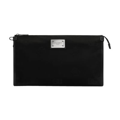 Dolce & Gabbana Nylon pouch with logo